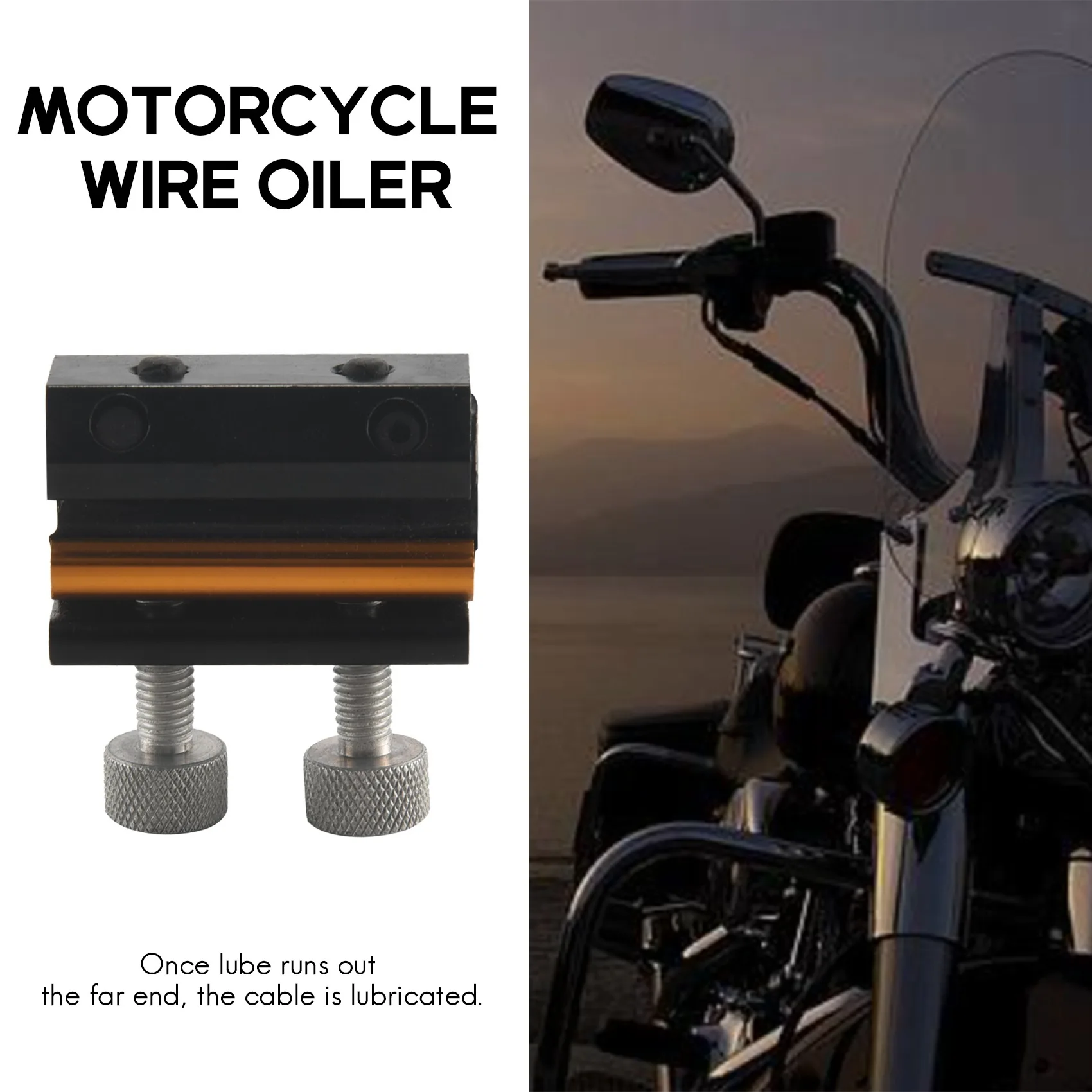 Motorcycle Aluminium Cable Lube Tool Cable Lubrication Wire Oiler Motorbike Brake Line Cable Refueling Lubrication(Black)
Motorcycle Aluminium Cable Lube Tool Cable Lubrication Wire Oiler Motorbike Brake Line Cable Refueling Lubrication(Black)