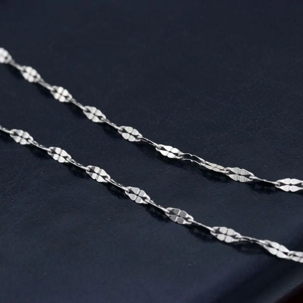 PT950 Pure Platinum 950 Chain Women Gift Lucky Four Leaf Clover Link Necklace 2.8-3g/18inch
PT950 Pure Platinum 950 Chain Women Gift Lucky Four Leaf Clover Link Necklace 2.8-3g/18inch