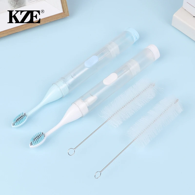 

1PC Travel Portable Folding Toothbrush Travel Super Soft Bristle Toothbrush Set Creative Tooth Clean Tools Can Hold Toothpaste