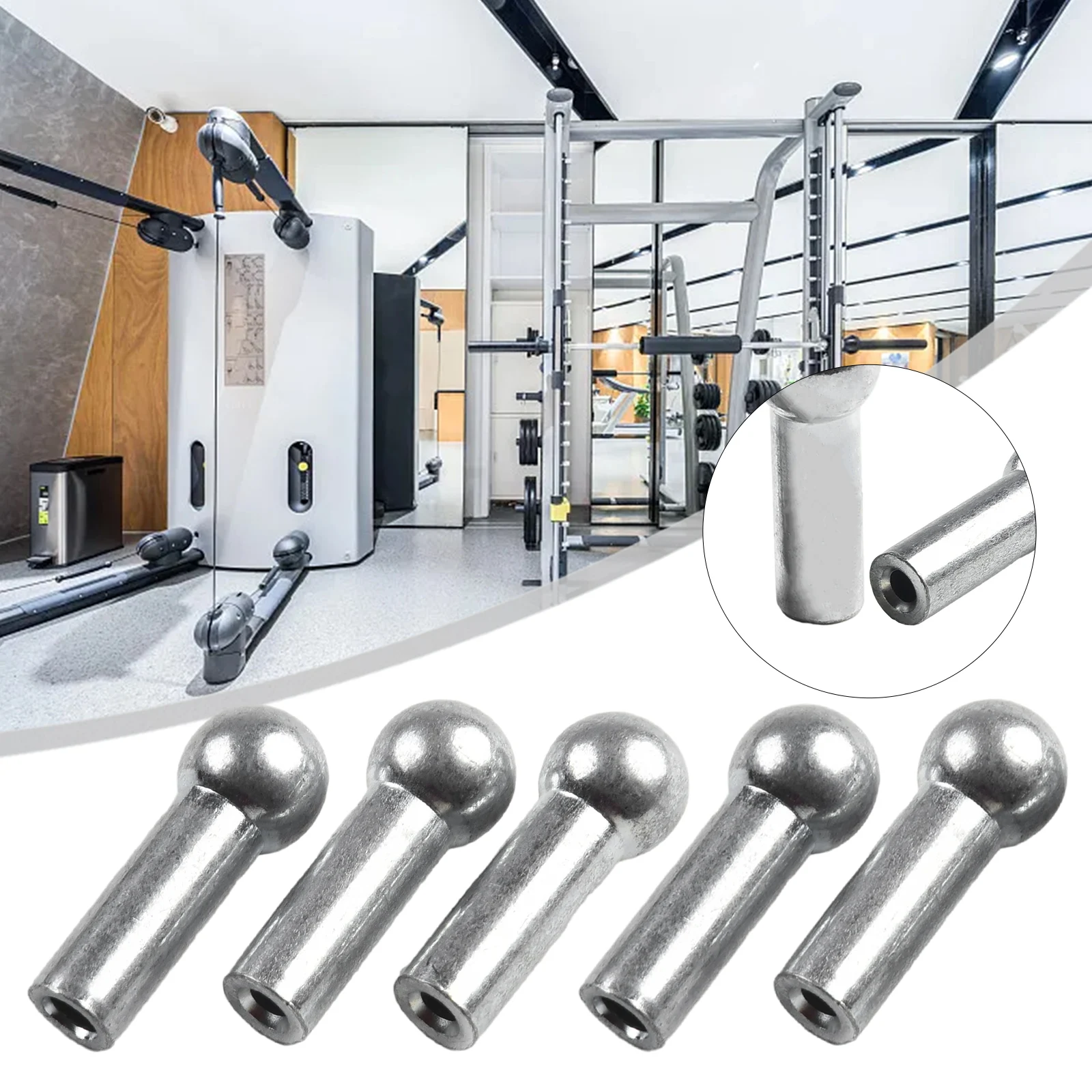5pcs Cable Ball Terminals Gym Pulley Machine Stopper Cable Ball Terminals Wire Port Joint Parts For Diameter 5mm 6mm Cables
5pcs Cable Ball Terminals Gym Pulley Machine Stopper Cable Ball Terminals Wire Port Joint Parts For Diameter 5mm 6mm Cables