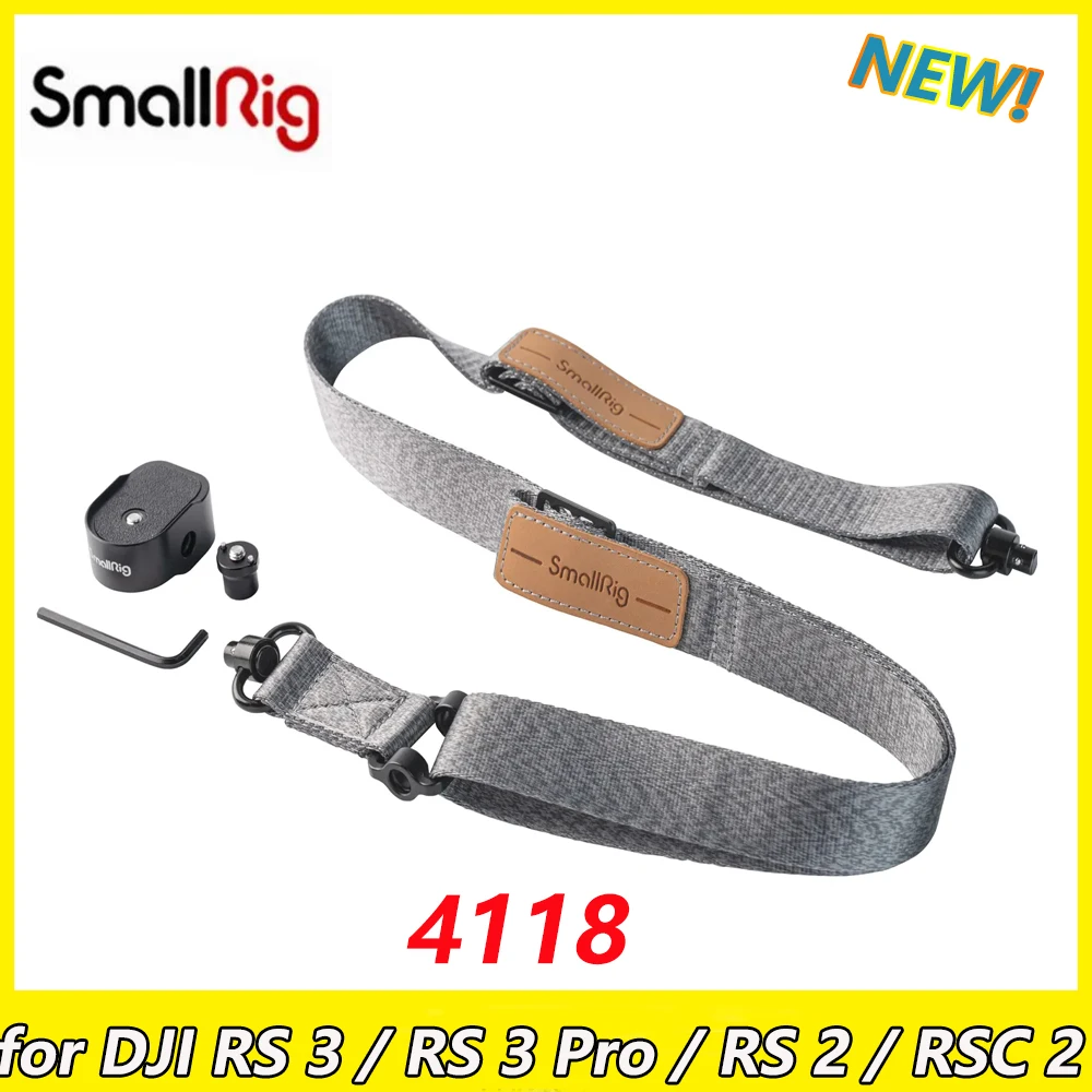 SmallRig Gimbal Shoulder Strap Weight-Reducing for DJI RS 3/ RS 3 mini / RS 3 Pro / RS 2/ RSC 2 Gimbal Stabilizer 4118
SmallRig Gimbal Shoulder Strap Weight-Reducing for DJI RS 3/ RS 3 mini / RS 3 Pro / RS 2/ RSC 2 Gimbal Stabilizer 4118