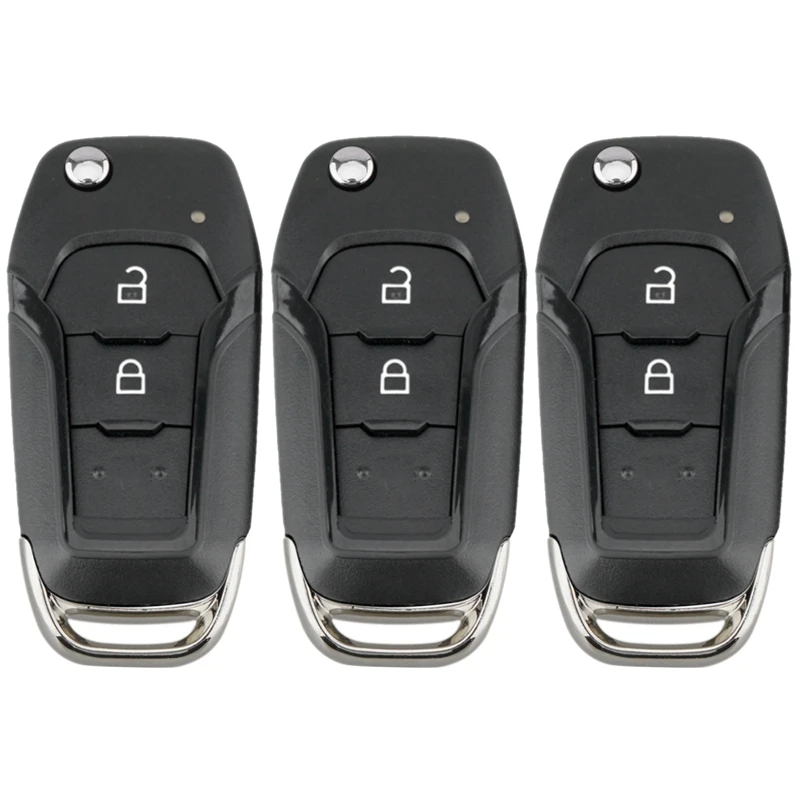 

3X Car Smart Remote Key 2 Button 433Mhz Fit For Ford Ranger F150 2015 2016 2017 2018 Id49 Pcf7945p Eb3t-15K601-Ba