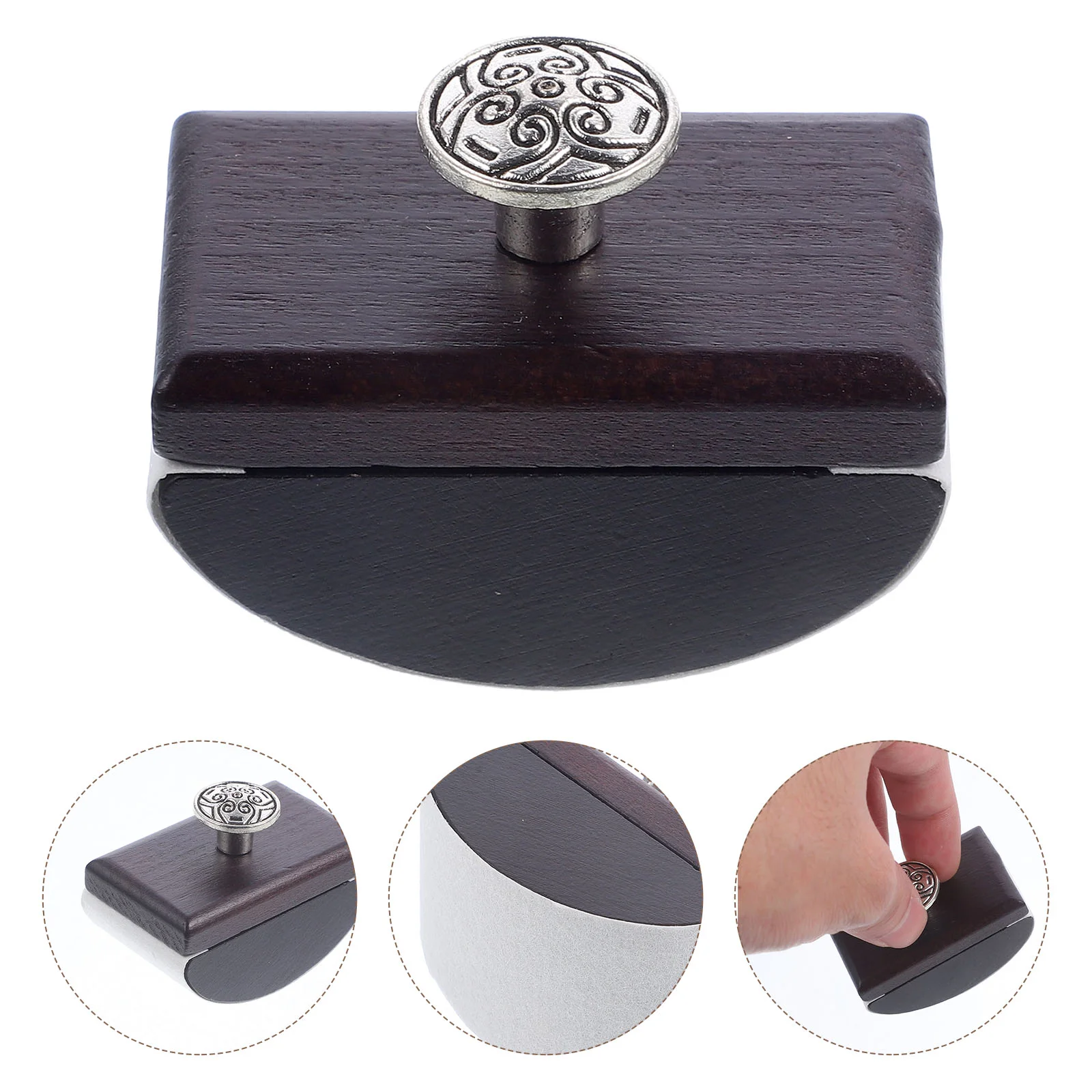 

Calligraphy Wood Rocker Blotter Portable Desks Ink Desk Ink Blotter Ink Quick-Drying Tool Vintage Style Writing Accessories