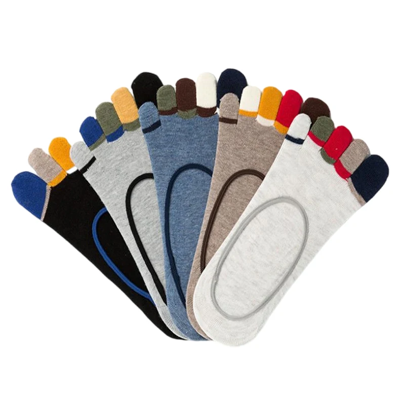5Pairs Men's 5 Finger Boat Socks Spring Summer Fashion Nonslip Cotton Invisible Sock Man's Male Breathable Anti-skid Toe Socks 
5Pairs Men's 5 Finger Boat Socks Spring Summer Fashion Nonslip Cotton Invisible Sock Man's Male Breathable Anti-skid Toe Socks