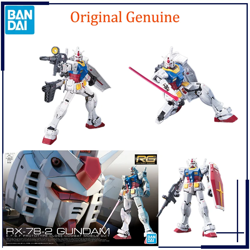 Bandai Anime Original RX-78-2 GUNDAM RG 1/144 Genuine Assembly Model Toys Action Figure Gifts Collectible Ornaments Boys Kids
Bandai Anime Original RX-78-2 GUNDAM RG 1/144 Genuine Assembly Model Toys Action Figure Gifts Collectible Ornaments Boys Kids