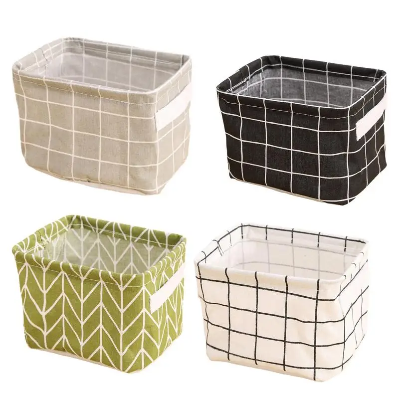 

Fabric Storage Basket Closet Storage Bin Folding Storage Cubes Toys Organizer Foldable Underwear Cosmetic Stationery Storage Box