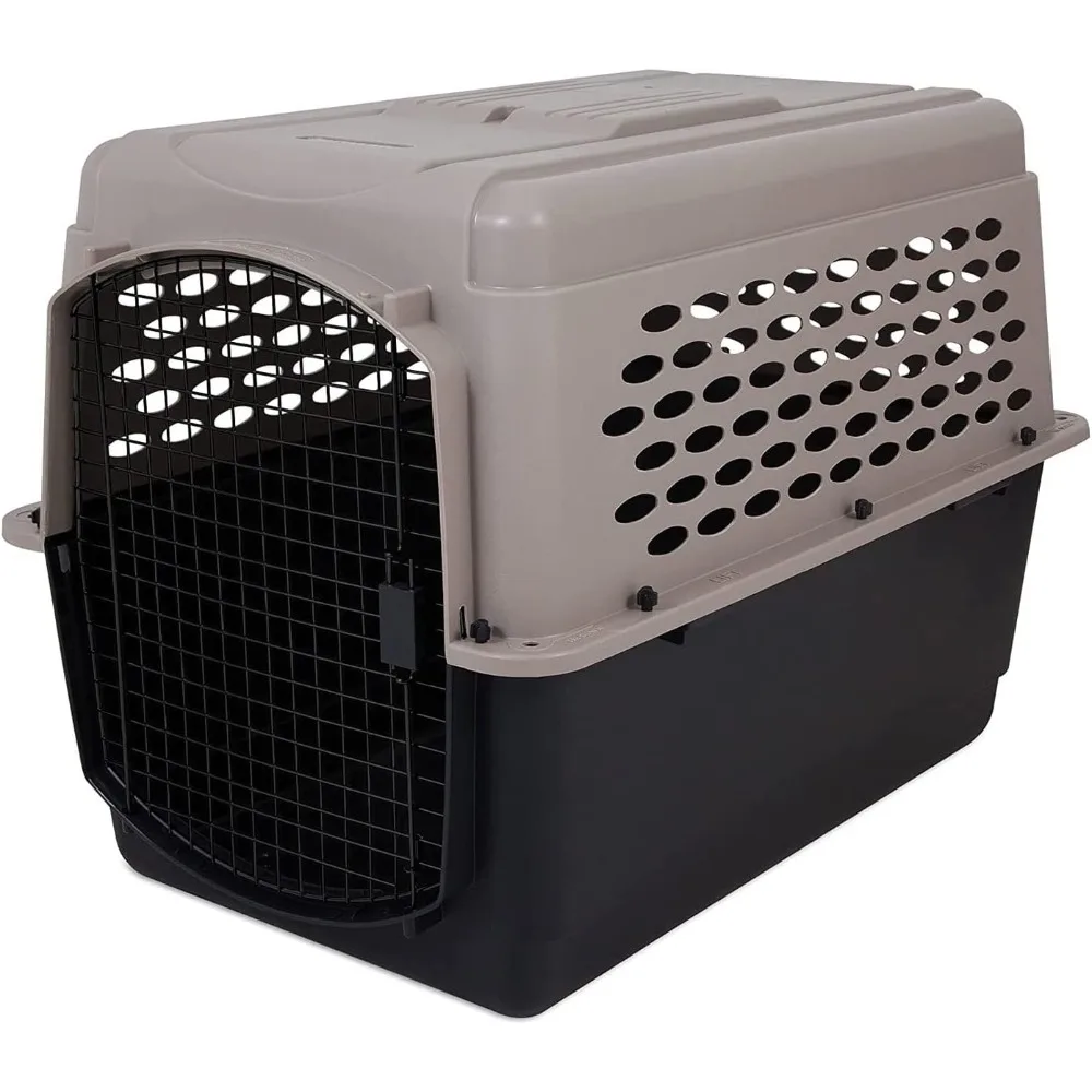 

Petmate Vari Dog Kennel 40", Taupe & Black, Portable Dog Crate for Pets 70-90lbs, Made in USA