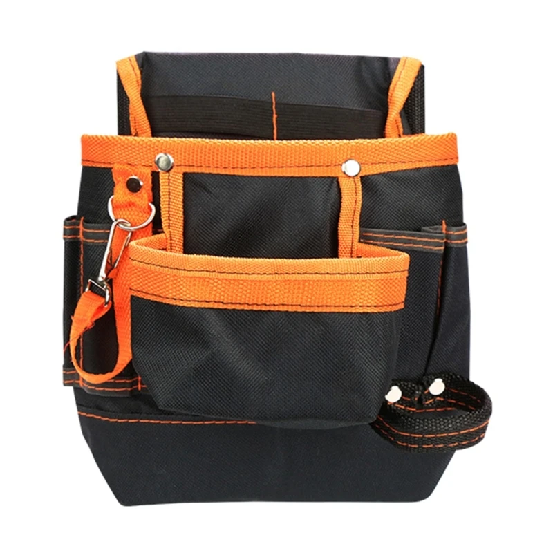

Electrician Belt Bag Durable 600D Oxford Cloth Tool Bag with 8pcs Pockets Hardware Tool Waist Bag Gift for Men