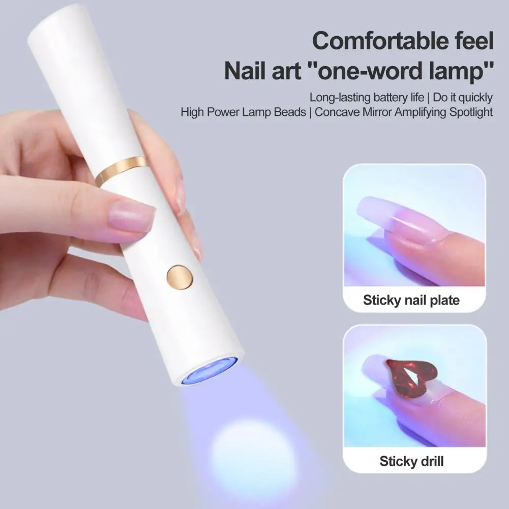 

Rechargeable Nail Lamp Portable Rechargeable Led Nail Lamp 3w Handheld Manicure Dryer with 25/60s Timing Ideal Nail Art for Gel