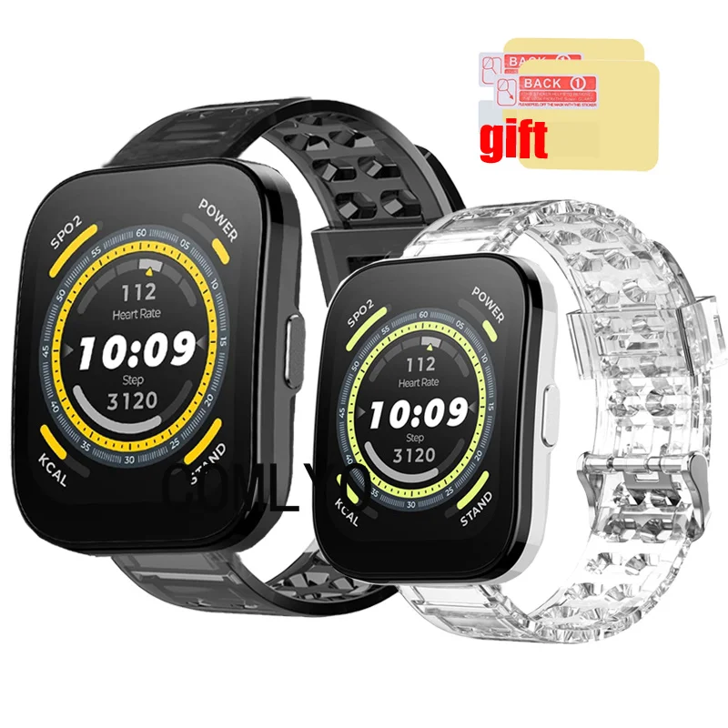 Силиконовый ремешок для Amazfit Bip 5 bip5, мягкая прозрачная защитная пленка для экрана
Силиконовый ремешок для Amazfit Bip 5 bip5, мягкая прозрачная защитная пленка для экрана