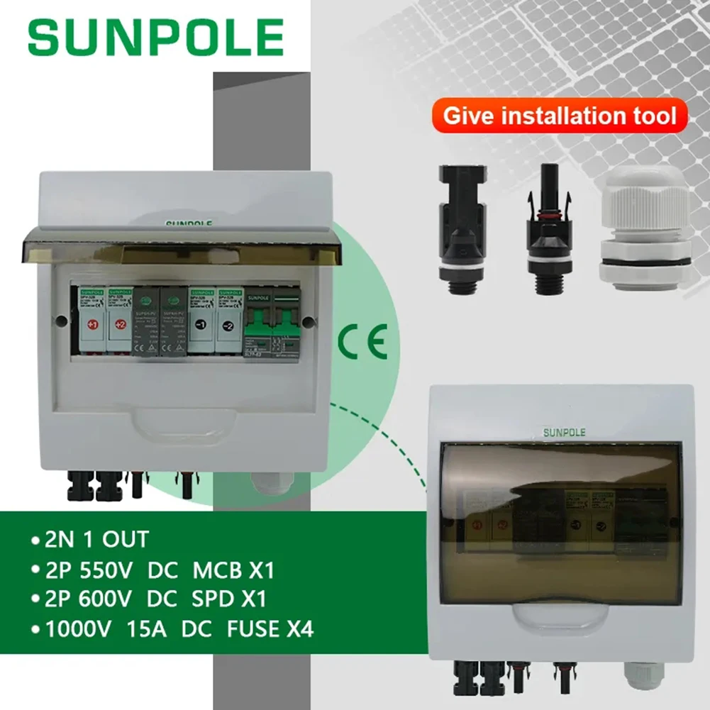 Блок совмещения солнечной энергии 2 в 1 Out 550V MCBX1 2P 600V DC SPDX1, водонепроницаемые детали солнечной энергии 200*195*95 мм
Блок совмещения солнечной энергии 2 в 1 Out 550V MCBX1 2P 600V DC SPDX1, водонепроницаемые детали солнечной энергии 200*195*95 мм