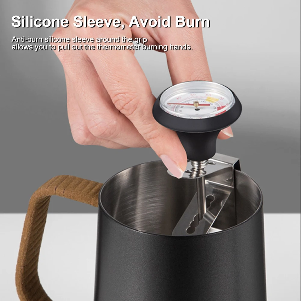 Stainless Steel Milk Frothing Thermometer, Temperature Monitor, Coffee Milk Froth, Chocolate, Cappuccino Food, 0 ℃ ~ 100 ℃,
Stainless Steel Milk Frothing Thermometer, Temperature Monitor, Coffee Milk Froth, Chocolate, Cappuccino Food, 0 ℃ ~ 100 ℃,