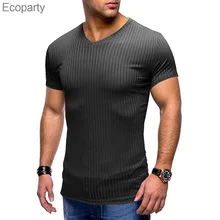Mens Short Sleeve T-shirts Fashion Ribbed Fitness Slim Fit Tshirts Sports Short Sleeve Summer Knitted Tee Tops Gym Clothing
Mens Short Sleeve T-shirts Fashion Ribbed Fitness Slim Fit Tshirts Sports Short Sleeve Summer Knitted Tee Tops Gym Clothing