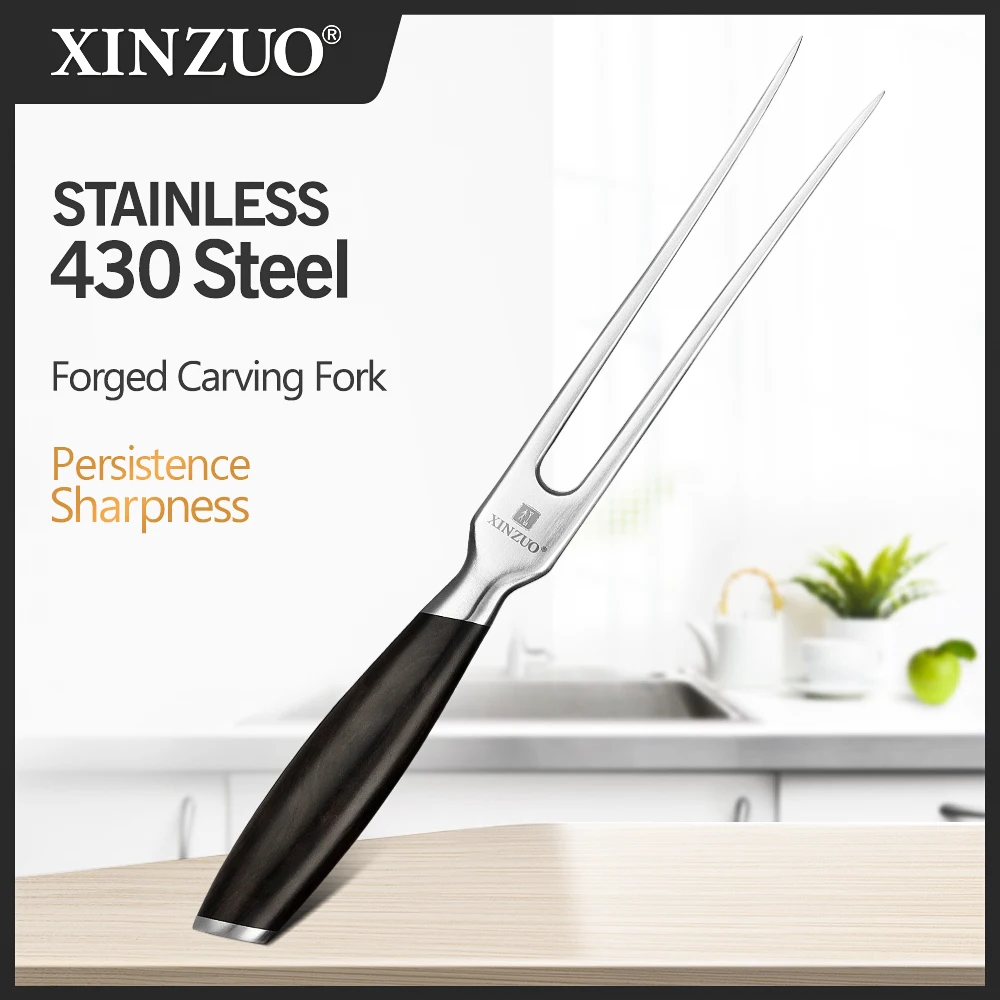 

XINZUO Carving Knife Cake Cutting Knife Long Baguette Cutter Stainless Steel Loaf/Bread Slicer/Slicing