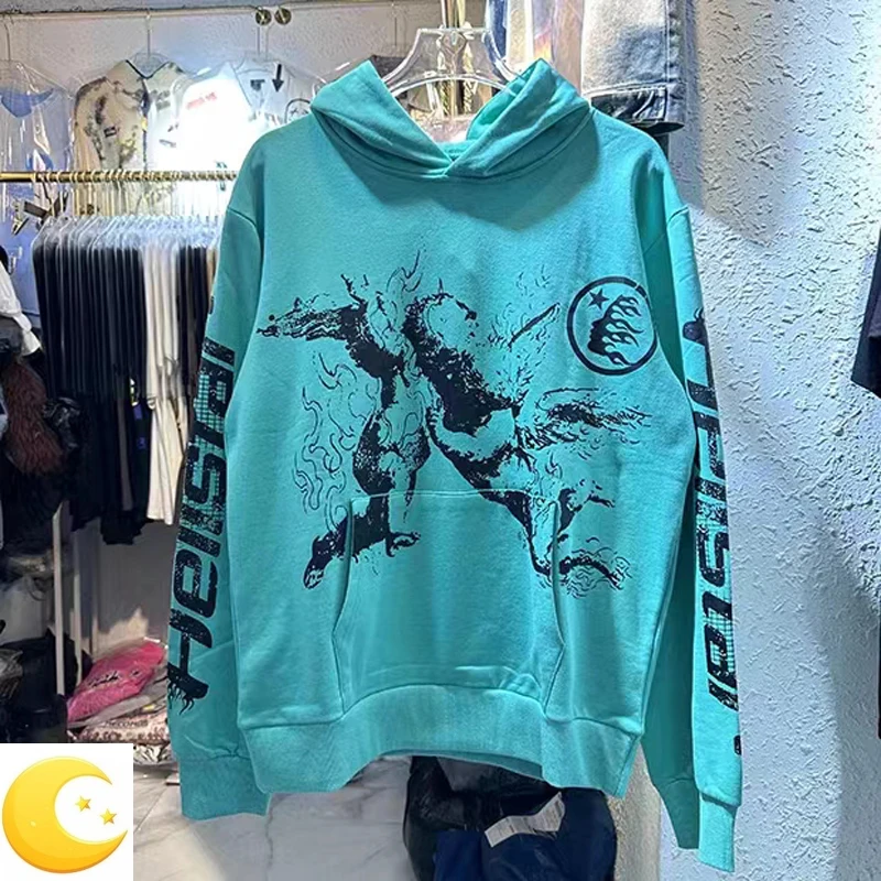 Streetwear Green Hellstar Hoodie 1:1 Best Quality Angel Print Sweatshirts Men Women Oversize Vintage Casual Terry Pullover
Streetwear Green Hellstar Hoodie 1:1 Best Quality Angel Print Sweatshirts Men Women Oversize Vintage Casual Terry Pullover