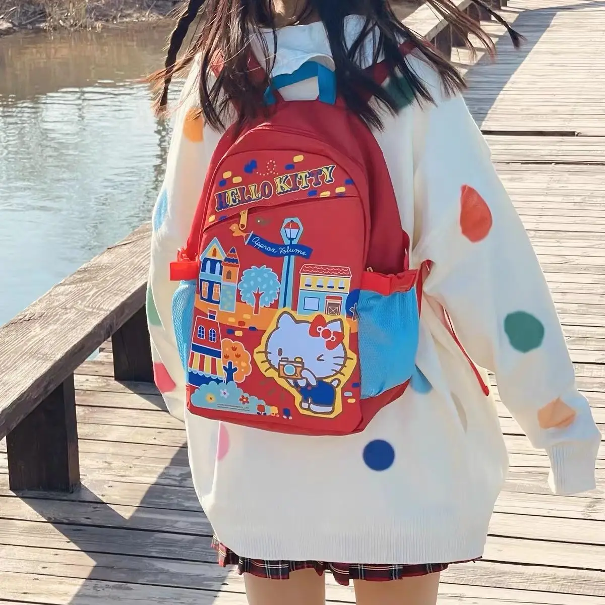 Miniso Sanrio Original Homemade Cute Hellokitty Schoolbag Large Capacity Girl Japanese Student Backpack travel outdoor
Miniso Sanrio Original Homemade Cute Hellokitty Schoolbag Large Capacity Girl Japanese Student Backpack travel outdoor
