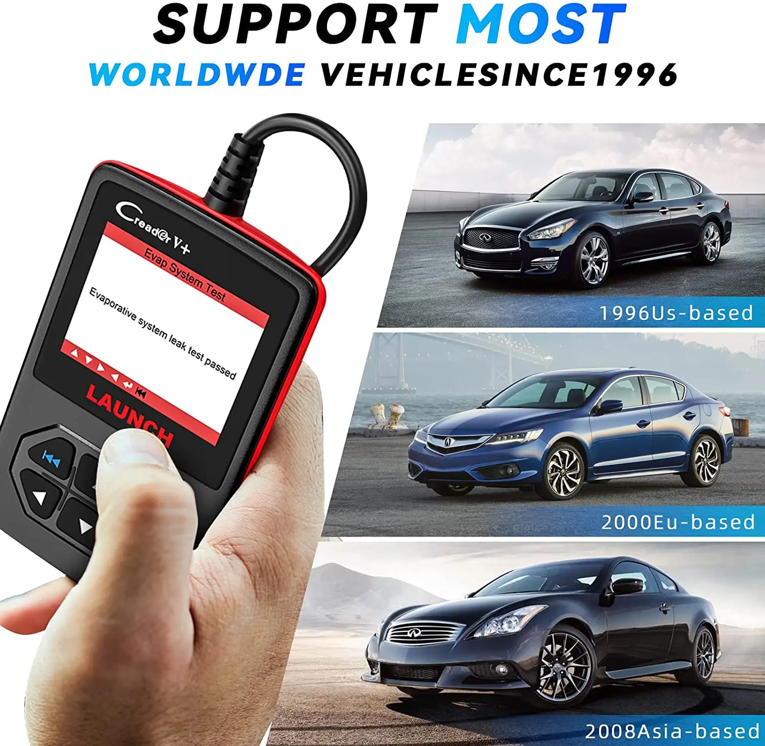Generic LAUNCH Creader V+ OBD2 Engine Code Reader EOBD OBDII