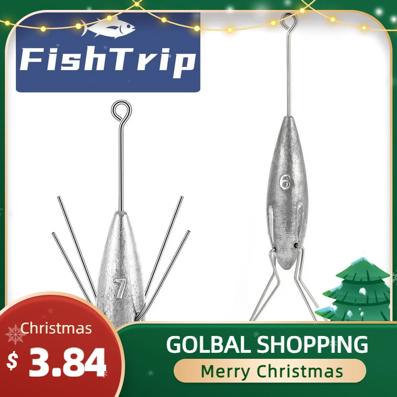 FishTrip Sputnik Sinker Weight Surf Sinker for Beach Surf Fishing Rig Terminal Tackle
FishTrip Sputnik Sinker Weight Surf Sinker for Beach Surf Fishing Rig Terminal Tackle