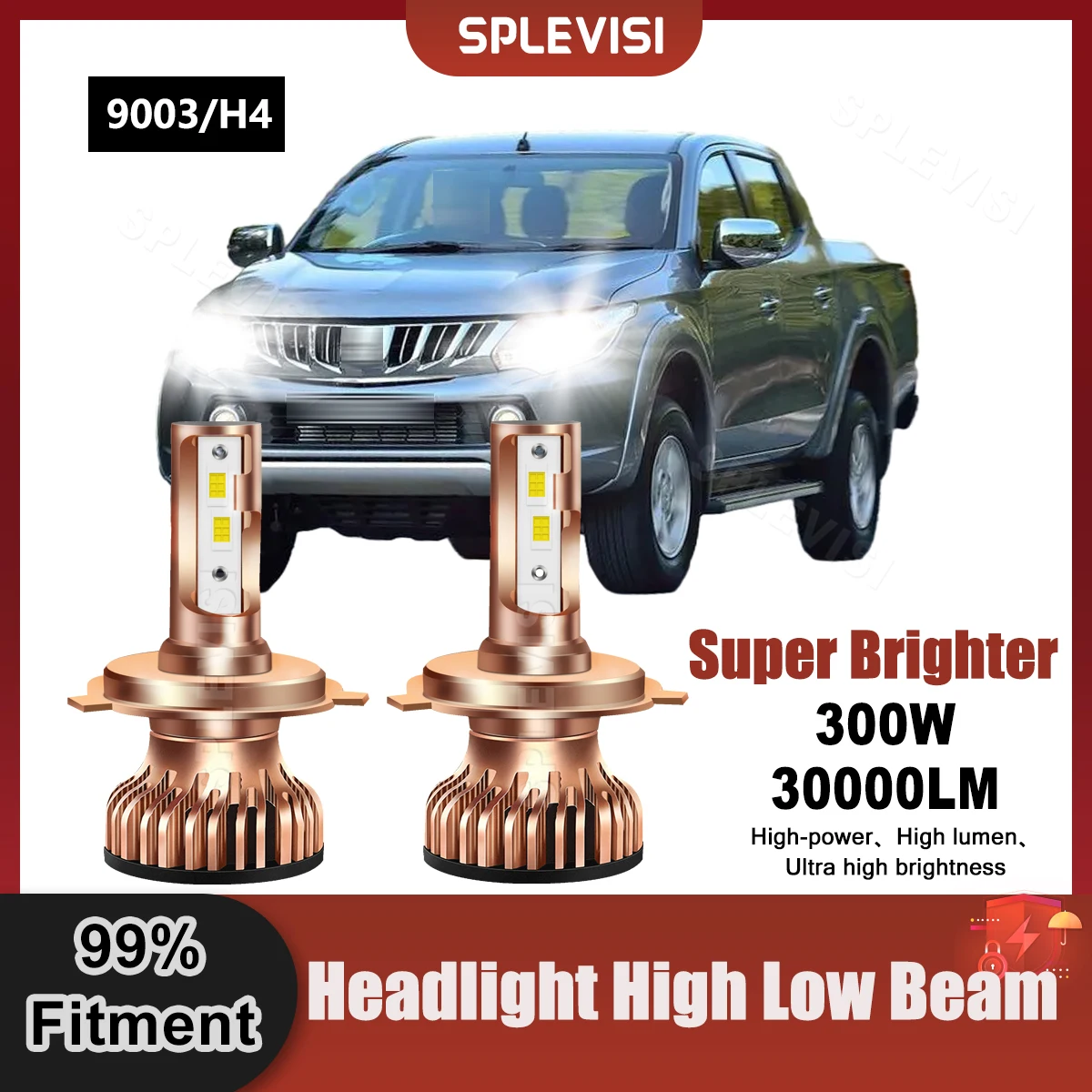 LED Headlight High Low Beam 9V-24V 30000LM For Mitsubishi Shogun Sport Van 1999 2000 2001 2002 2003 2004 2005 2006 2007 2008
LED Headlight High Low Beam 9V-24V 30000LM For Mitsubishi Shogun Sport Van 1999 2000 2001 2002 2003 2004 2005 2006 2007 2008