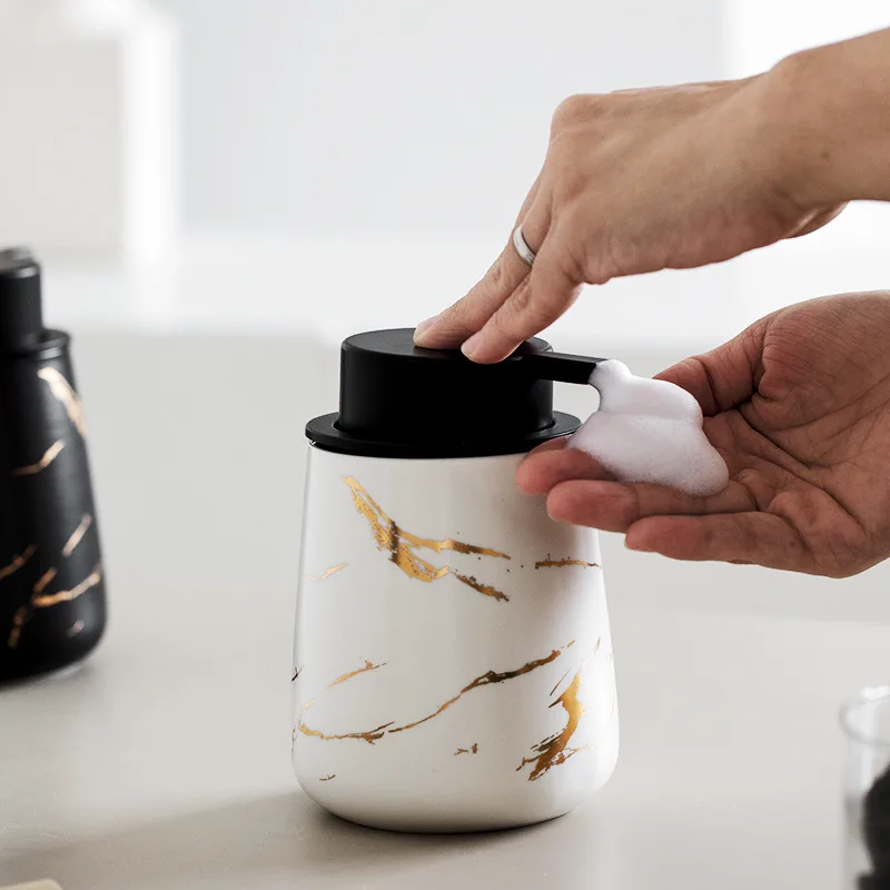 Fashion and Elegant Mousse Foam Bottle Shampoo Bottle Foam Hand Sanitizer Facial Cleanser Ceramic Press Bubbler Bubbler
Fashion and Elegant Mousse Foam Bottle Shampoo Bottle Foam Hand Sanitizer Facial Cleanser Ceramic Press Bubbler Bubbler