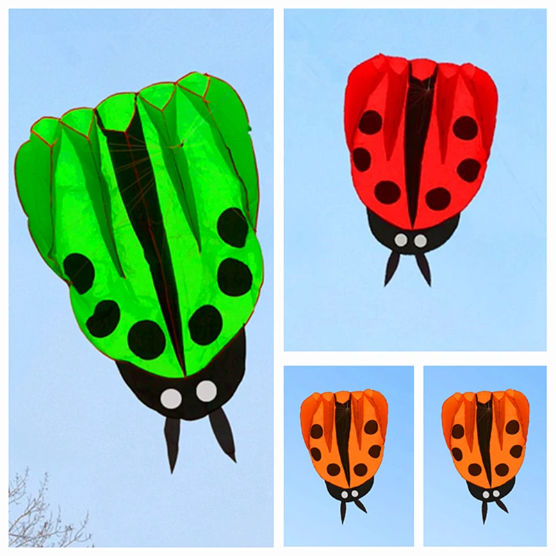 

free shipping large ladybug kite buggy animated kites for kids inflatable kite weifang soft kite factory foil kite Flying toy