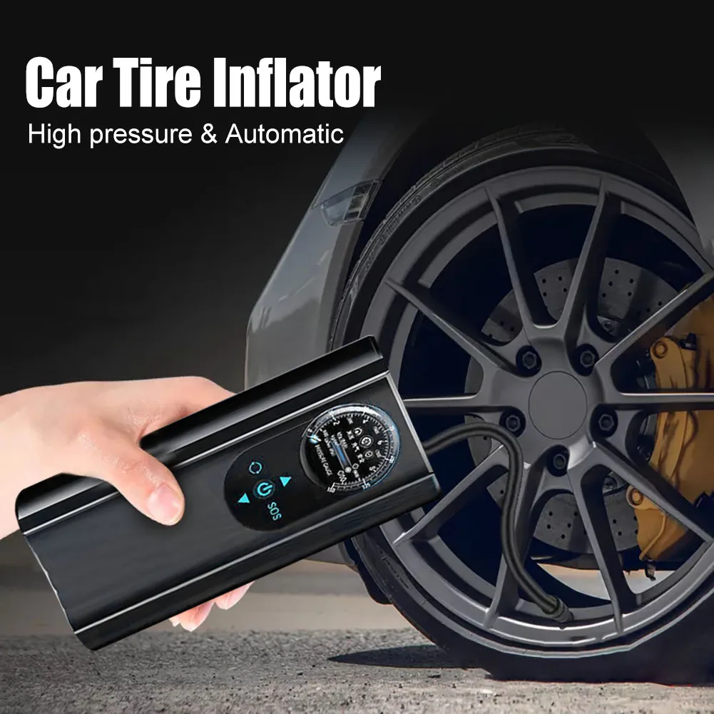 120W Mini Car Tire Inflator 150PSI Portable Air Compressor Inflatable Pump LCD Display for Motorcycle Bicycle Tyre Ball
120W Mini Car Tire Inflator 150PSI Portable Air Compressor Inflatable Pump LCD Display for Motorcycle Bicycle Tyre Ball