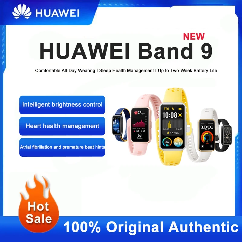 

HUAWEI Band 9 NFC Version Of Intelligent Exercise Two-Week Endurance Heart Rate Sleep Blood Oxygen Monitor Swimming Waterproof
