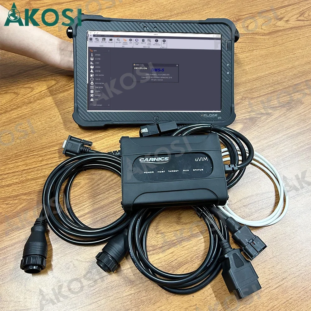 

For Doosan Diagnostic Kit (uVIM) Doosan Massey Ferguson Truck Forklift Excavator Loader Engine Auto Scanner+Xplore tablet