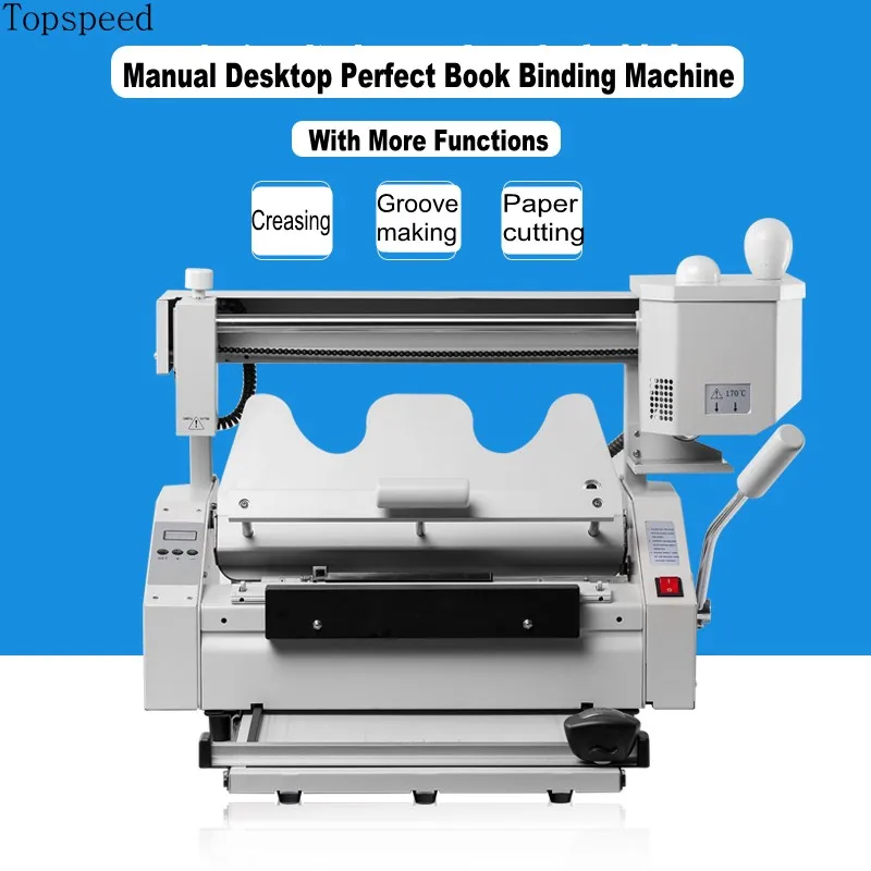 

Perfect Book Binding Machine 5 Functions in 1 Latest model Hot Melt Glue Book Binder