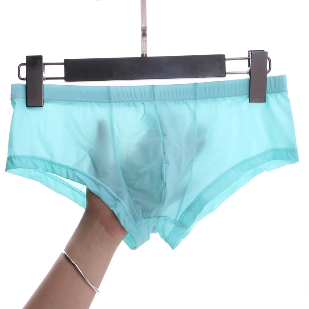 Men Trunks Ice Silk Underwear Low Waist Boxer Ultrashort Ultra-thin Breathable Pabties Sexy Men's U Convex Pouch Boxer Underpant
Men Trunks Ice Silk Underwear Low Waist Boxer Ultrashort Ultra-thin Breathable Pabties Sexy Men's U Convex Pouch Boxer Underpant