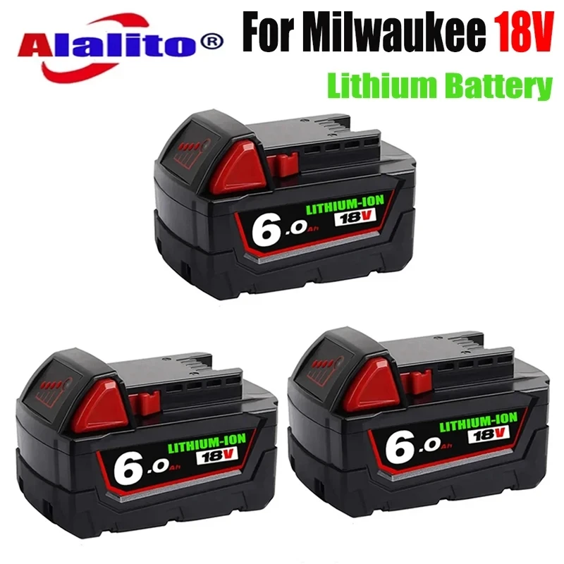 

Аккумуляторные батареи для Milwaukee M18B5 XC, литий-ионная батарея 18 в Ач, зарядное устройство для Milwaukee M18 12 В ~ 18 в