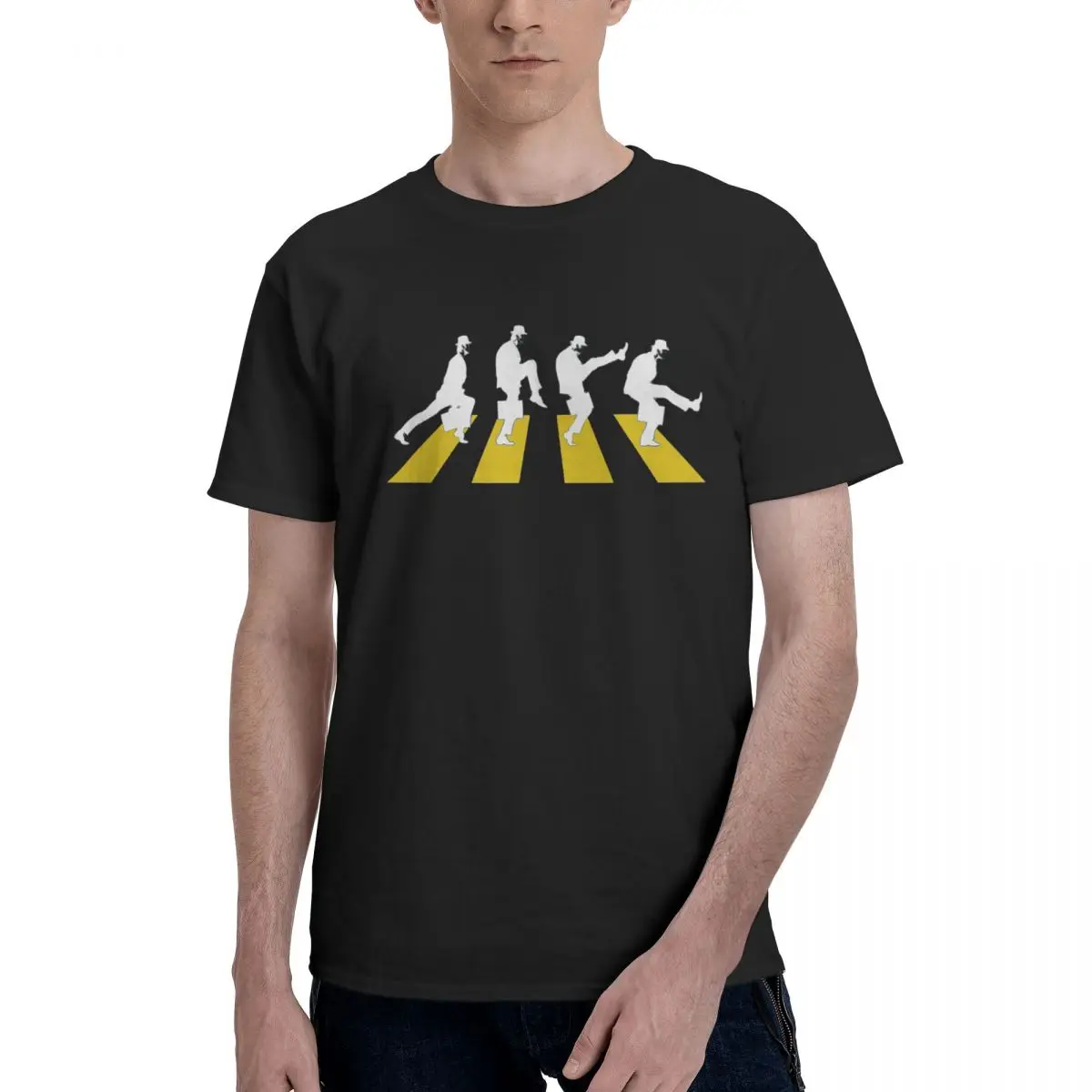 

Monty - Abbey Road Essential Мужская футболка высокого качества y2k винтажная Роскошная графическая хлопковая Футболка с принтом на заказ