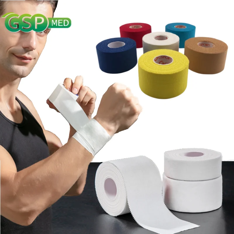 

Athletic Boxing Hand Wraps Fitness Tape Elastic Adhesive Cotton Bandage Easy Tear Gym Muscle Pain Relief for Wrist Ankle Finger