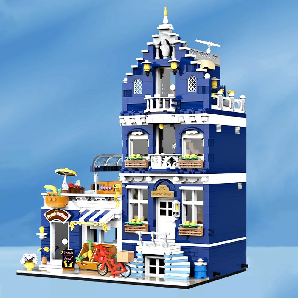 JQ10002 Creative Expert Street Views European Market Street 1456pcs Mini Bricks Modular Model Building Blocks Gifts Decoration JQ10002 Creative Expert Street Views European Market Street 1456pcs Mini Bricks Modular Model Building Blocks Gifts Decoration