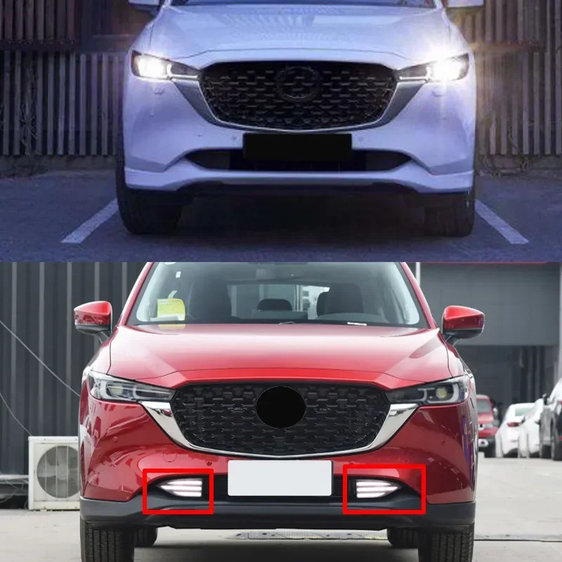 Дневные ходовые огни для Mazda светодиодный Cx5 2022-2023, противотуманные фары DRL с указателем поворота, ночная синяя модификация, передние противотуманные фары
Дневные ходовые огни для Mazda светодиодный Cx5 2022-2023, противотуманные фары DRL с указателем поворота, ночная синяя модификация, передние противотуманные фары