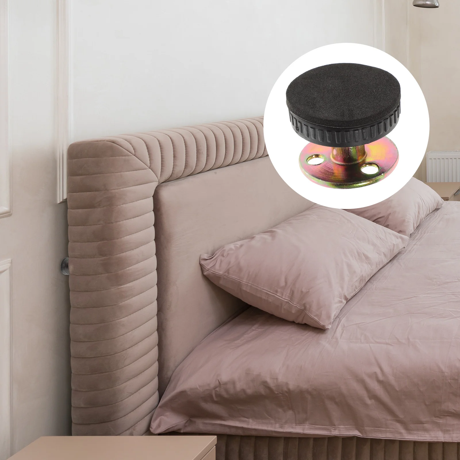 4 Pcs Headboards Metal Bedside Fixer Double Anti-sloshing Actuator Adjustable Wall Stabilizer
4 Pcs Headboards Metal Bedside Fixer Double Anti-sloshing Actuator Adjustable Wall Stabilizer