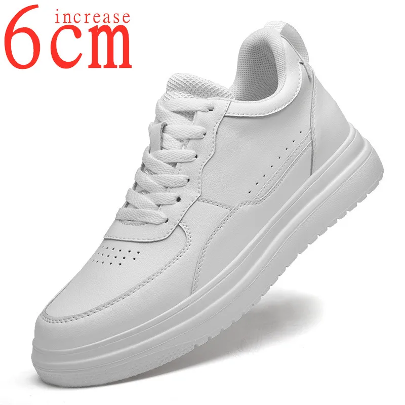 Men's Elevator Shoes Korean Sports Fashion Mesh Increased 6CM Sneakers Increasing Loafers Comfortable Breathable White Shoes Men
Men's Elevator Shoes Korean Sports Fashion Mesh Increased 6CM Sneakers Increasing Loafers Comfortable Breathable White Shoes Men