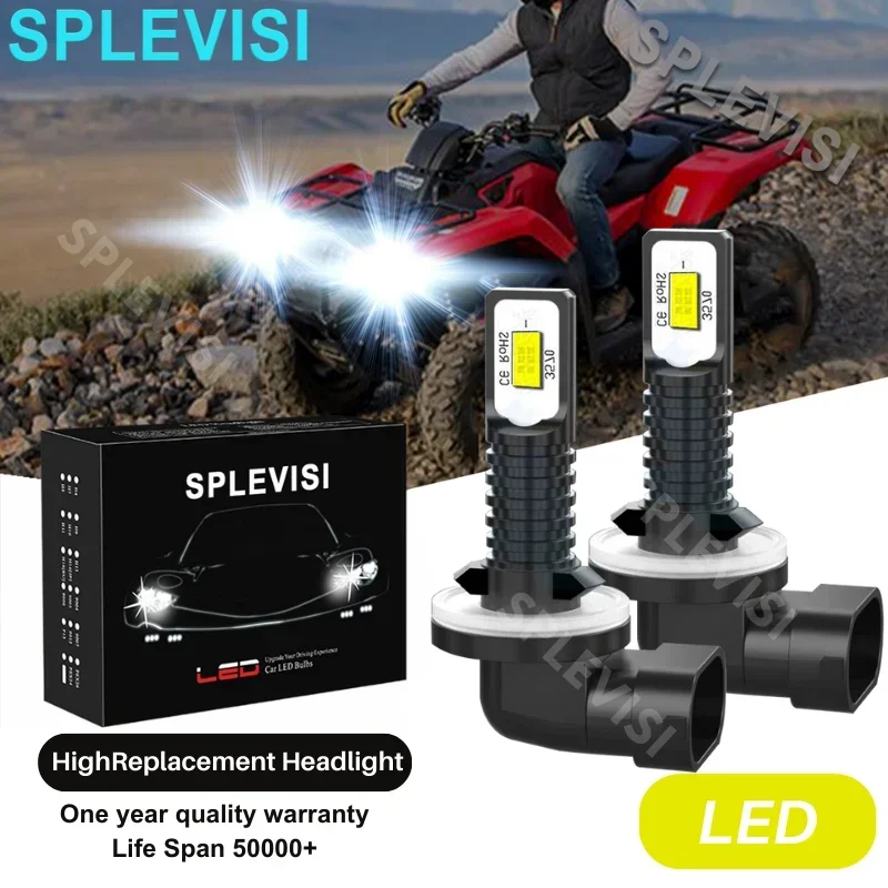 SPLEVISI 2X Bulbs Upgrade LED Headlight 6000K White For Honda Pioneer 500 SXS500M2 Camo 2018 Replacement headlight
SPLEVISI 2X Bulbs Upgrade LED Headlight 6000K White For Honda Pioneer 500 SXS500M2 Camo 2018 Replacement headlight