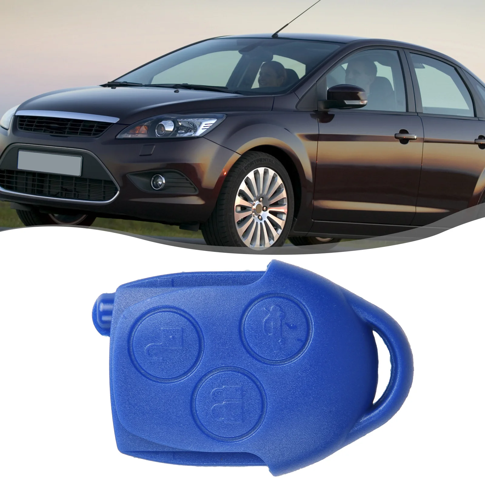 Car Modified Accessories 3 Button Remote Key Shell KEY FOB CASE Key Shell Blue ABS Control Switch Cover For Ford Focus Transit-
Car Modified Accessories 3 Button Remote Key Shell KEY FOB CASE Key Shell Blue ABS Control Switch Cover For Ford Focus Transit-
