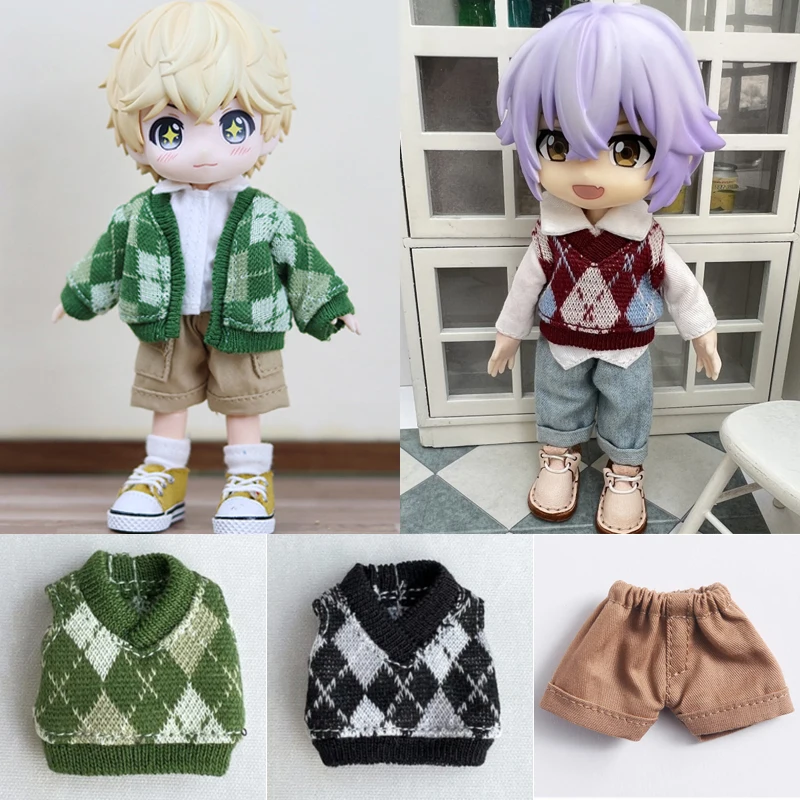 Ob11 Doll Clothes Plaid Sweater Cardigan Jacket Vest Shirt for Gsc, Ymy Body, Ufdoll, Obitsu11, 1/12bjd Dolls Accessories Toys
Ob11 Doll Clothes Plaid Sweater Cardigan Jacket Vest Shirt for Gsc, Ymy Body, Ufdoll, Obitsu11, 1/12bjd Dolls Accessories Toys