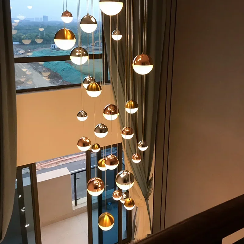 Modern Minimalist Sphere Led Pendant Lights for Living Dining Room Staircase Cafes Home Decor Chandelier Indoor Lamp Fixture
Modern Minimalist Sphere Led Pendant Lights for Living Dining Room Staircase Cafes Home Decor Chandelier Indoor Lamp Fixture