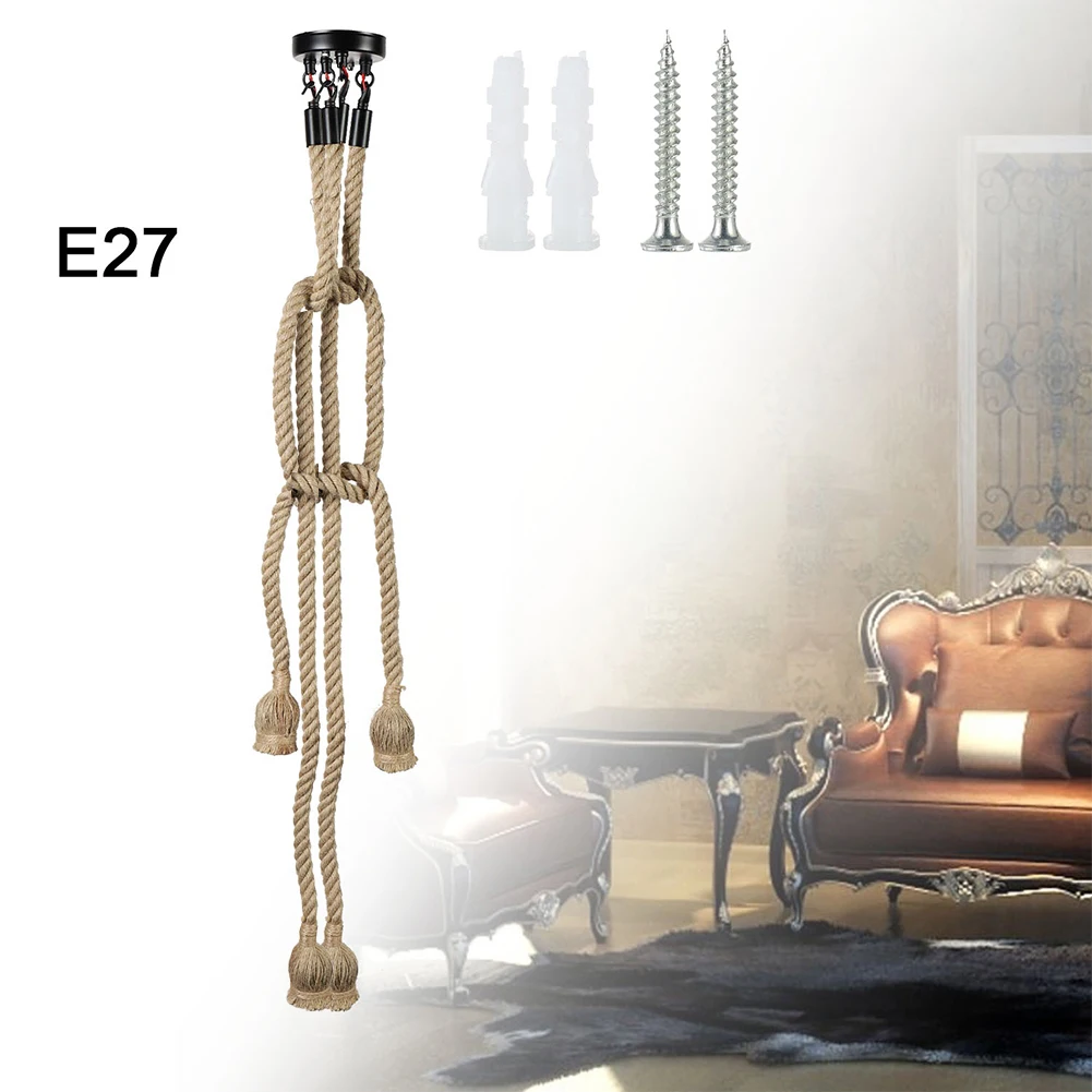 1m 4 Head LED Industrial Chandelier Retro Hemp Rope Ceiling Lamp (without Light High Quality Material Durable And Practical
1m 4 Head LED Industrial Chandelier Retro Hemp Rope Ceiling Lamp (without Light High Quality Material Durable And Practical