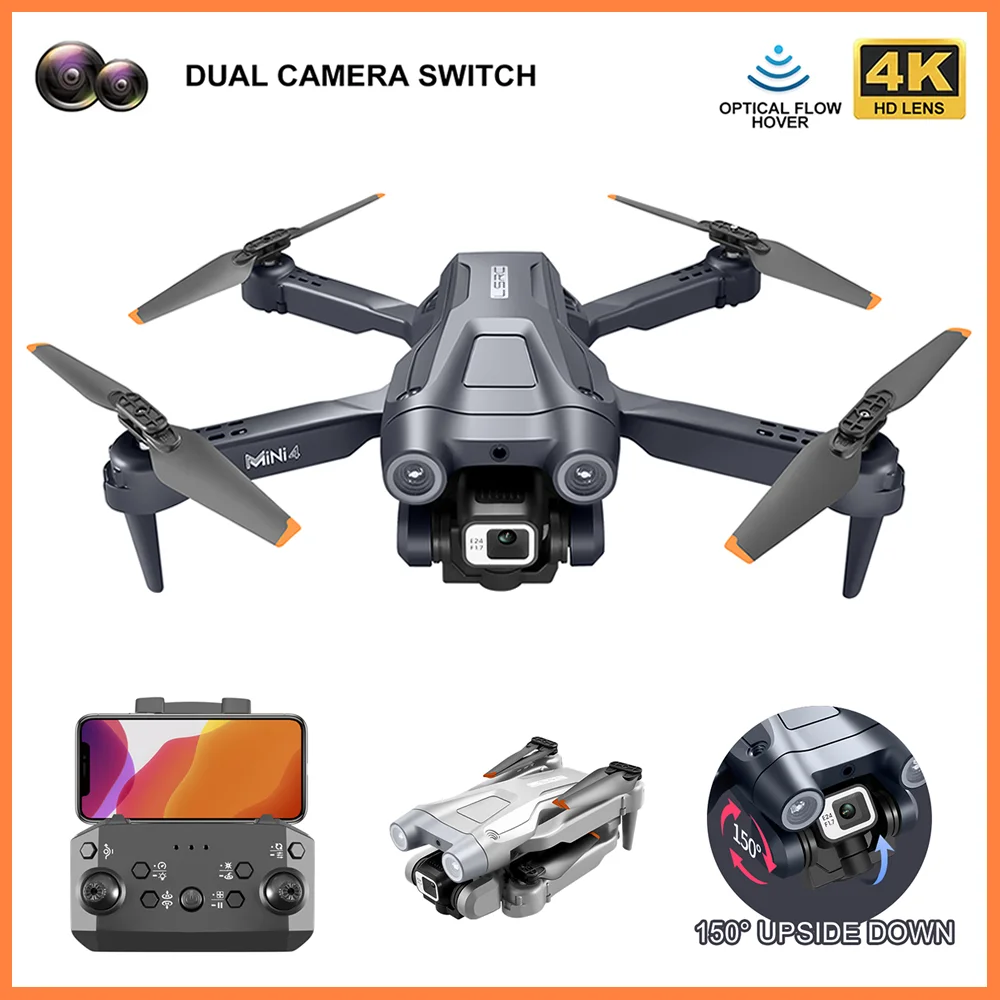 

HYRC RC Drone UAV with 4K Dual Cameras Aerial Photography Remote Control Three-Sided Obstacle Avoidance Function Quadcopter Toys
