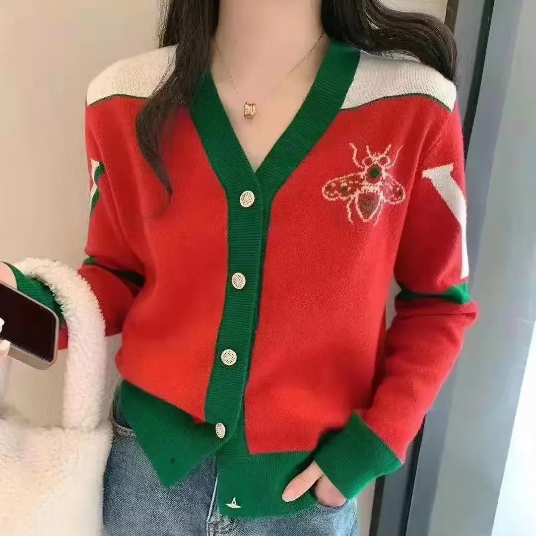 New Spring and Autumn Fashion Contrast Color Sweater Cardigan Versatile Design V-neck Single Breasted Cardigan Top Women's Wear
New Spring and Autumn Fashion Contrast Color Sweater Cardigan Versatile Design V-neck Single Breasted Cardigan Top Women's Wear