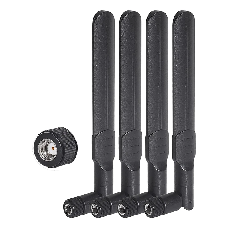 

4PCS High Gain Omni-Directional Antenna 2.4Ghz 5Ghz 5.8Ghz 8Dbi MIMO RP-SMA Male Antenna For Wifi Router Wireless Network Card