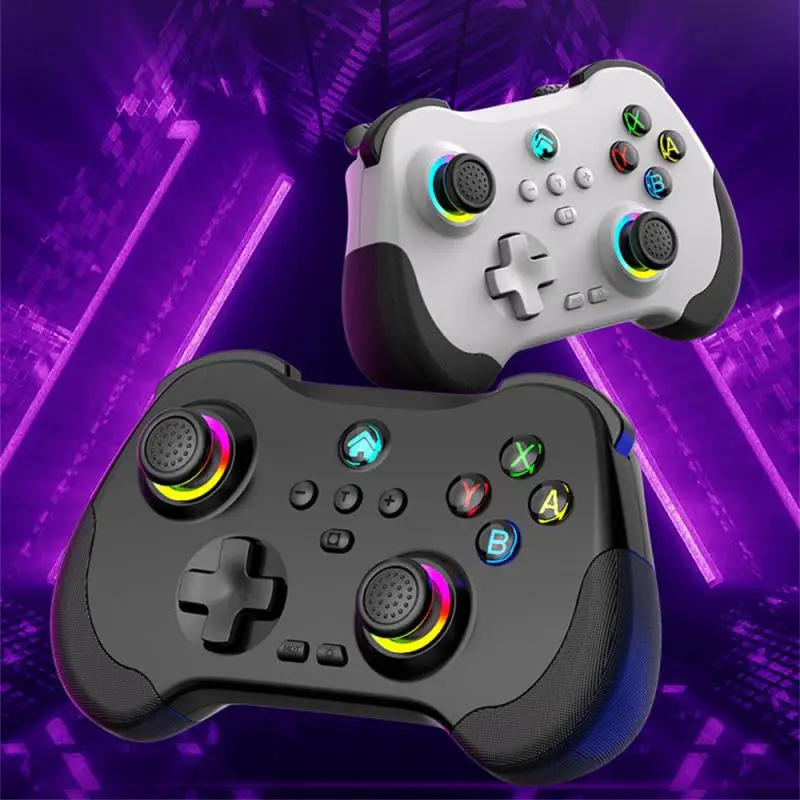 Для Switch/Android/компьютерная беспроводная игровая ручка модный ослепляющий светильник двойной зал соматосенсорное макро Программирование геймпады для ПК
Для Switch/Android/компьютерная беспроводная игровая ручка модный ослепляющий светильник двойной зал соматосенсорное макро Программирование геймпады для ПК