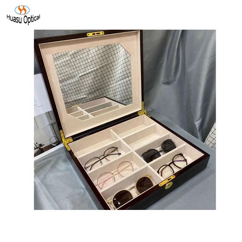 8 Slots Luxury Sunglasses Storage Box High Quality Optical Eyeglass Display Suitcase
8 Slots Luxury Sunglasses Storage Box High Quality Optical Eyeglass Display Suitcase