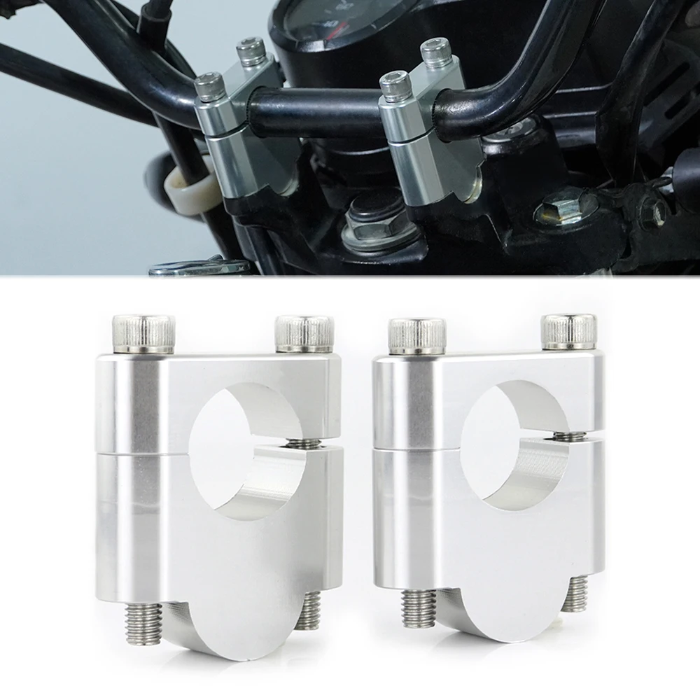 

22mm 7/8" Handle Bar Riser Handlebar Riser Clamps Motorcycle Fit For Honda Suzuki Yamaha Kawasaki BMW KTM Triumph Ducati Aprilia