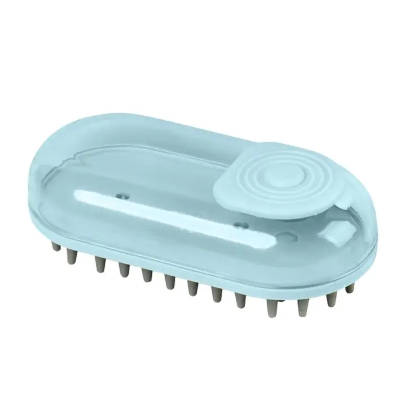 

Pet Massage Brush Silicone Grooming Washing Hair Fur Comb Dog Grooming Brush For Washing Massaging Pets With Long Short Hair