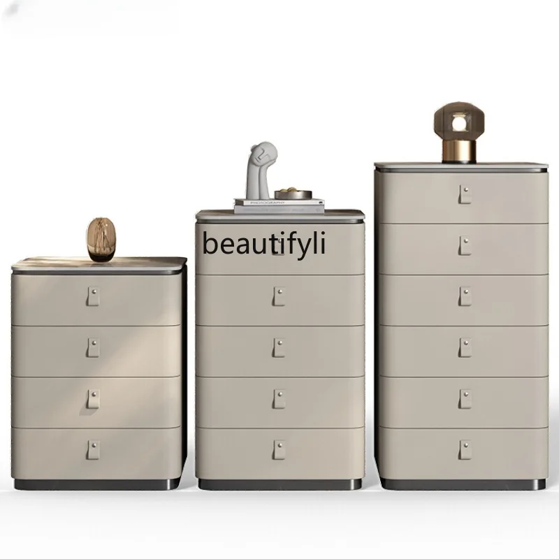 Italian Minimalist Chest of Drawers Household Light Luxury Chest of Drawers Combination High-End Leather Locker Furniture
Italian Minimalist Chest of Drawers Household Light Luxury Chest of Drawers Combination High-End Leather Locker Furniture